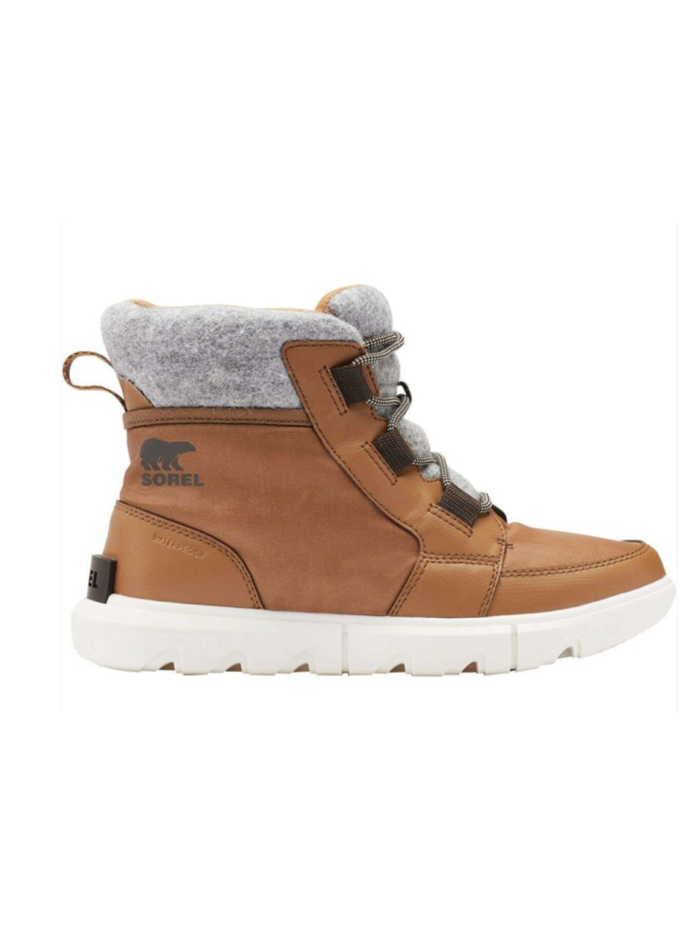 Sorel Explorer II Carnival Felt Waterproof Boots Velvet Tan Sz 7.5